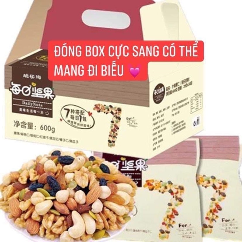 1 thùng 30 gói hạt dinh dưỡng 7dailys siêu ngon chất lượng
