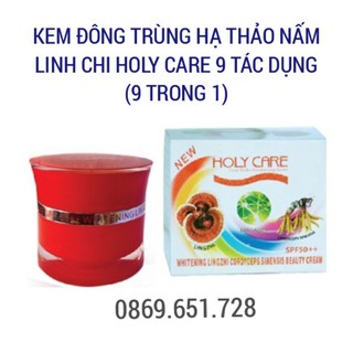 KEM ĐÔNG TRÙNG HẠ THẢO NẤM LINH CHI HOLY CARE 9 TÁC DỤNG (9 TRONG 1)