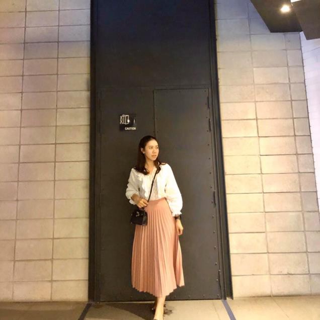 🍀 10.10 10.10 😍 🌸 🍀 9.9 Chân váy Stradivarius màu hồng mẫu 2019 (Pleated Skirt) .. Đẹp . . Đẹp . .