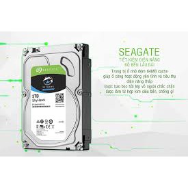 Hdd SEAGATE 3TB Skyhawk - Bảo Hành 24 Tháng- Dùng Được Cho PC và CAMERA
