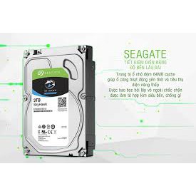 [Mã ELMS4 giảm 7% đơn 500K] Hdd SEAGATE 3TB Skyhawk - Bảo Hành 24 Tháng- Dùng Được Cho PC và CAMERA | BigBuy360 - bigbuy360.vn