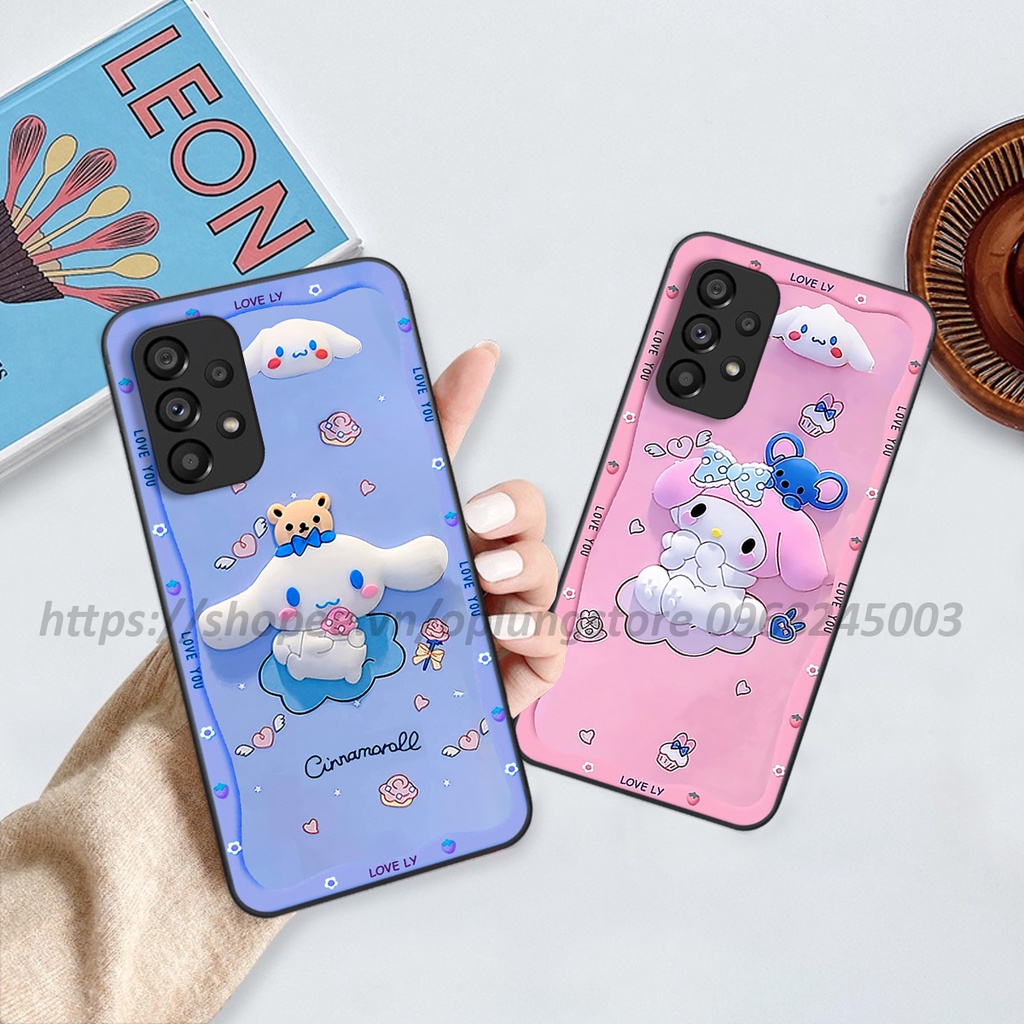 Ốp lưng Samsung A13 / A23 / A33 / A53 / A73 4G-5G in hình 3D gấu cute cool ngầu giả nổi.