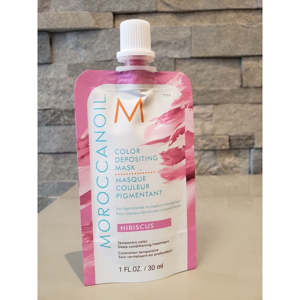 Hấp bổ sung hạt màu MOROCCANOIL Color Depositing Mask - HIBISCUS 200ml