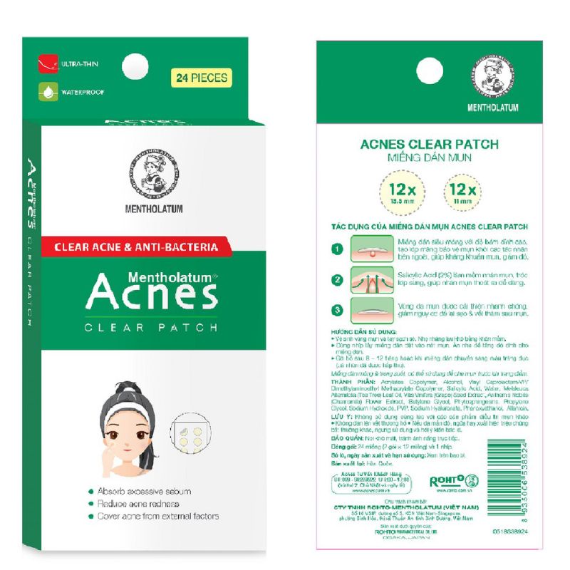 Miếng dán Mụn ACNES 24 miếng