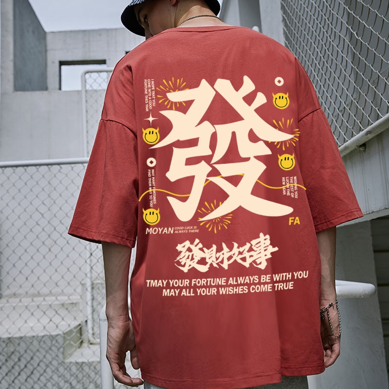 Áo Thun Nam Tay Ngắn Cổ Tròn Màu Xanh Dương Size M-8XL