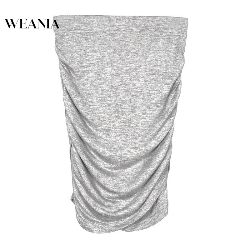 Chân Váy Lưng Cao Xếp Ly Thiết Kế Quyến Rũ Cho Nữ