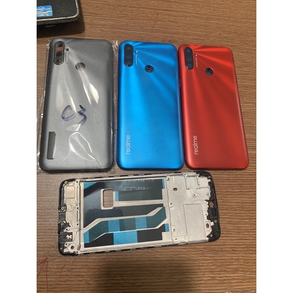 Bộ vỏ oppo realme C3 (vỏ+xương+kính cam)