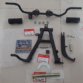 Full bộ gác chân, chống đứng xe DREAM Thái zin honda