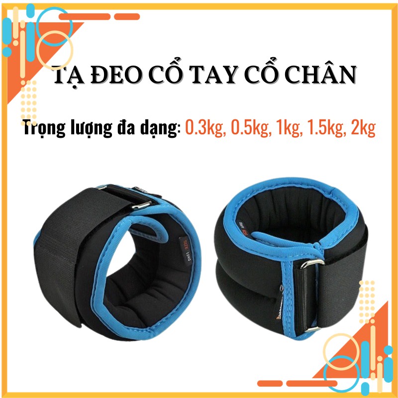 Tạ cổ tay cổ chân 0.3-2kg/bên (giá 1 bên)