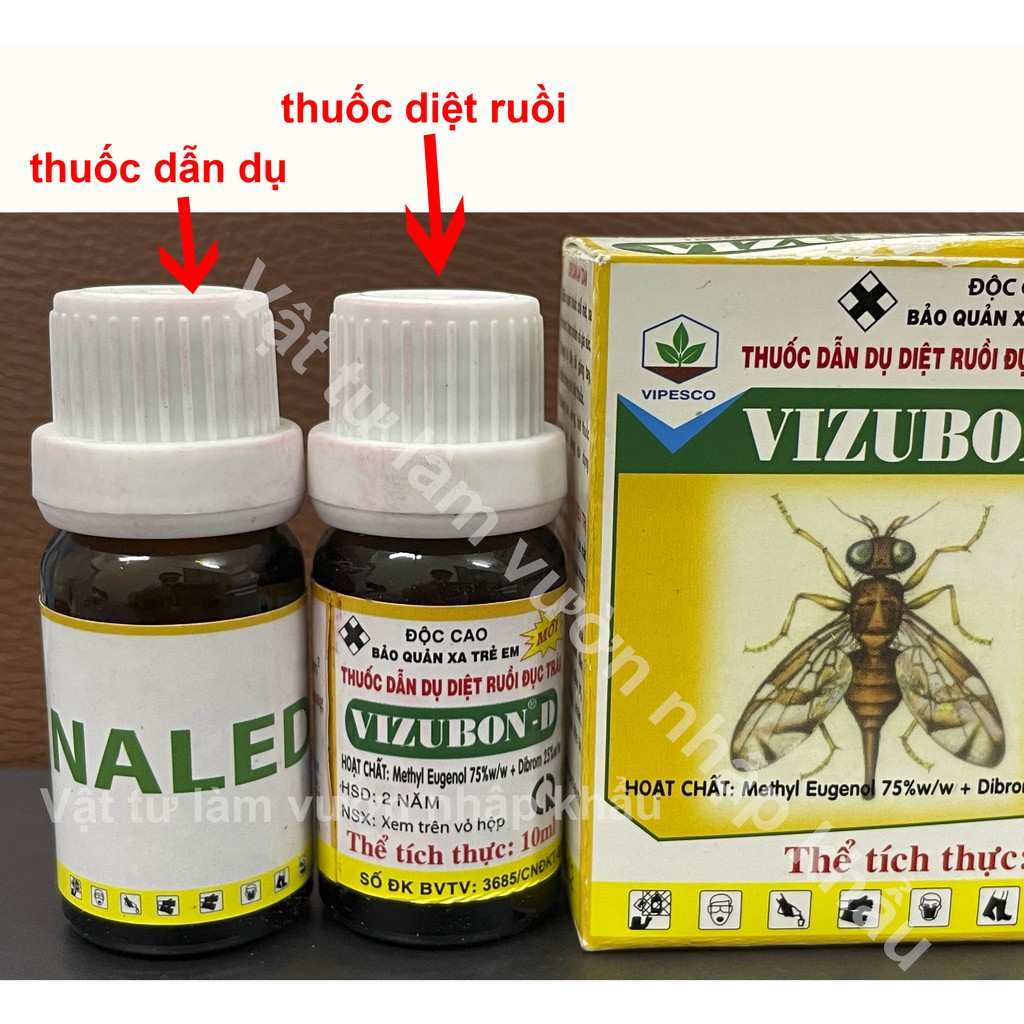 CHẾ PHẨM BẪY DẪN DỤ DIỆT RUỒI ĐỤC TRÁI VIZUBON-D - 10ML