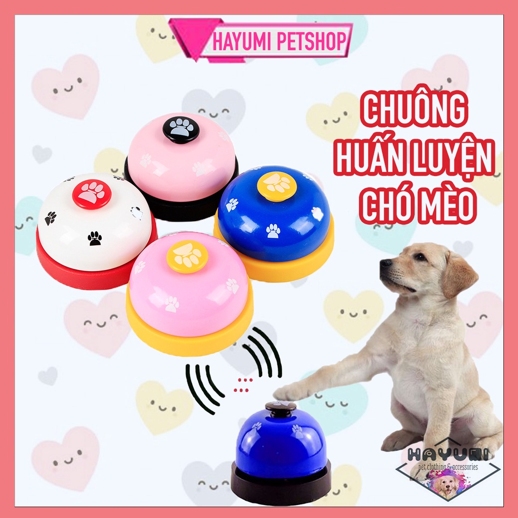 [Mã 44FMCGSALE1 giảm 10% đơn 250K] CHUÔNG HUẤN LUYỆN DÀNH CHO CHÓ MÈO - HAYUMI