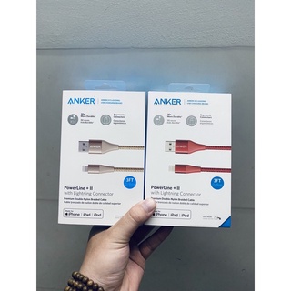 Cáp Lightning Anker PowerLine+ II - BẠC - Dài 0.9m - A8452