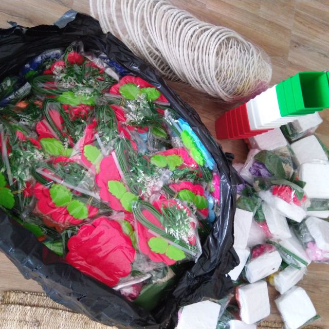 Bỏ sỉ nguyên liệu làm hoa giấy lụa