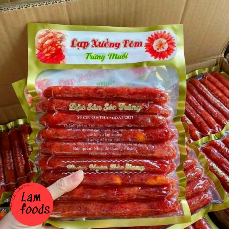 Lạp Xưởng Tôm Trứng Muối 500g