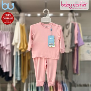 Bộ Quần Áo BU Dài Tay, Cài Vai, Quần Dài Cho Bé