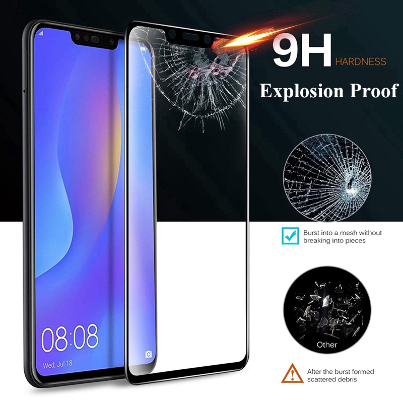 Huawei Nova 2i 3i 7i 7 SE 5T 4e 4 3i 3 2 Lite Tempered Glass Full Cover Huawei Y9s Y6s Y7P Y6P Y5P Y8P Screen Protection Glass Protection Film