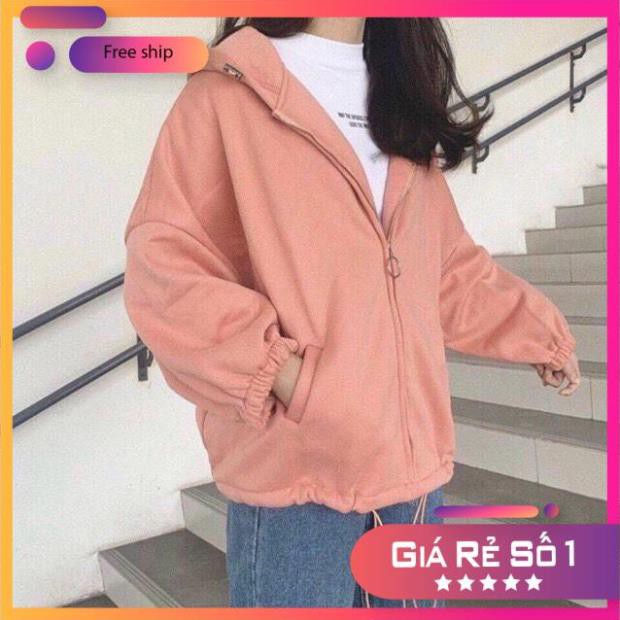 [ÁO KHOÁC NỮ,NAM] [Ảnh Thật]Áo khoác trơn cánh dơi có khoen, dây rút Freesize Dưới 65KG AK49 | BigBuy360 - bigbuy360.vn