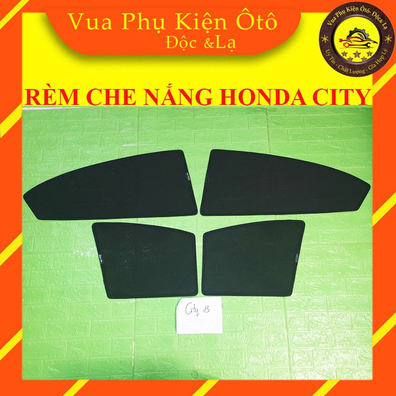 Rèm che nắng theo xe Honda City 2010-2012- Bộ 4 tấm dính nam châm