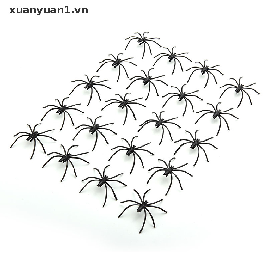 Set 20 Chú Nhện Nhựa Trang Trí Halloween