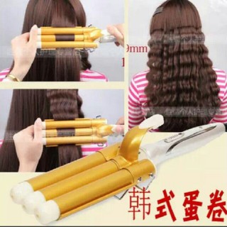 (CHUYÊN SỈ) Máy uốn tóc gợn sóng 3 trục