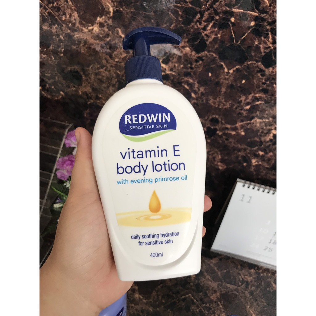 Kem dưỡng da Toàn Thân vitamin E body lotion Redwin 400ml