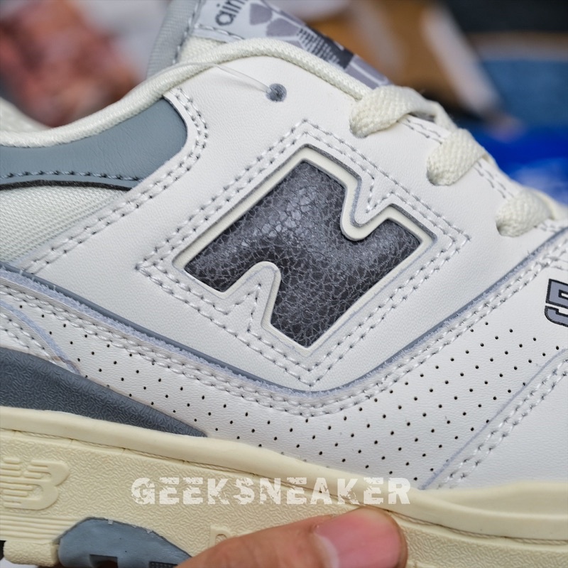 [GeekSneaker] Giày Sneaker NB New Balance 550 Aime Leon Dore White Grey | Xám Trắng NB550 Collab ALD