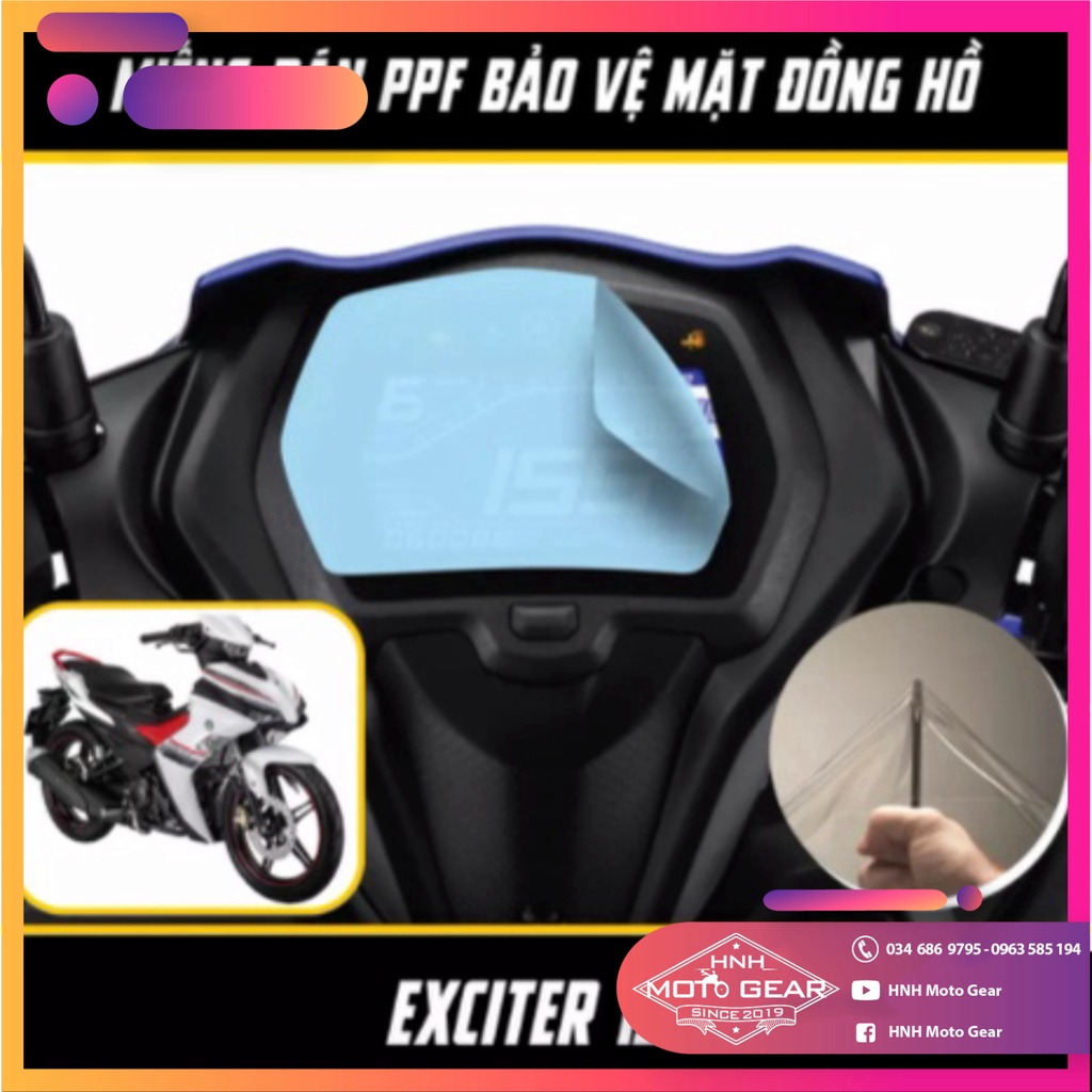 Dán Bảo Vệ Mặt Đồng Hồ Yamaha Exciter 155 ( MX King ) Chât Liệu PPF 6 Lớp