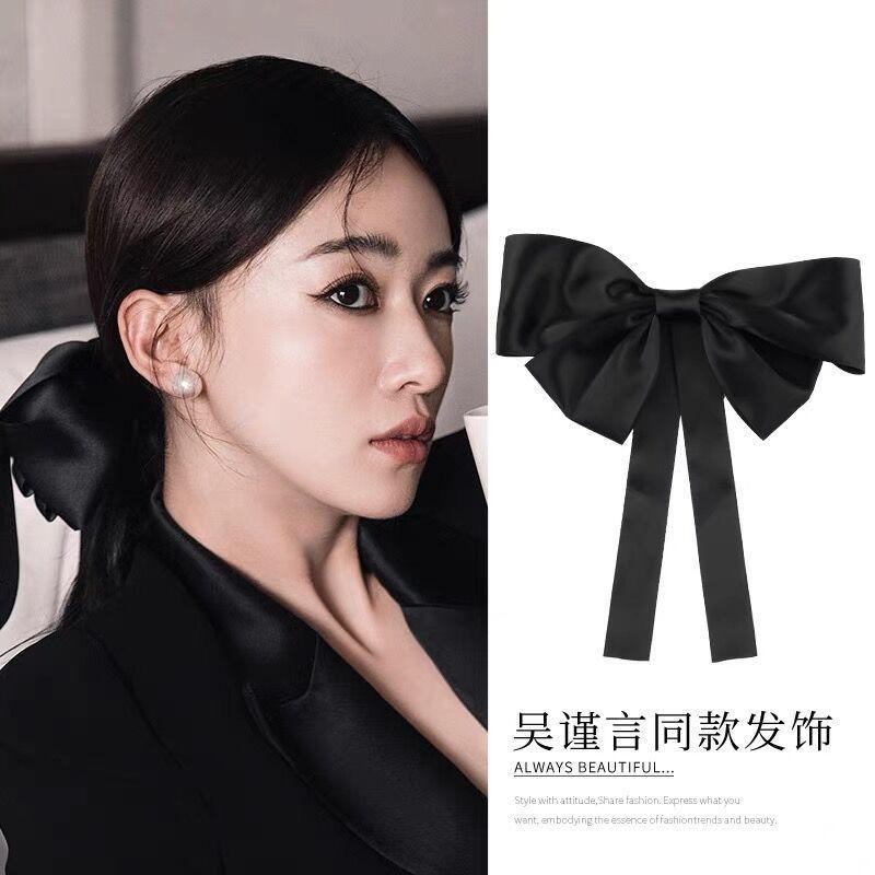 Kẹp Tóc Nơ Ruy Băng Dài Lớn Phong Cách Hàn Quốc Thanh Lịch