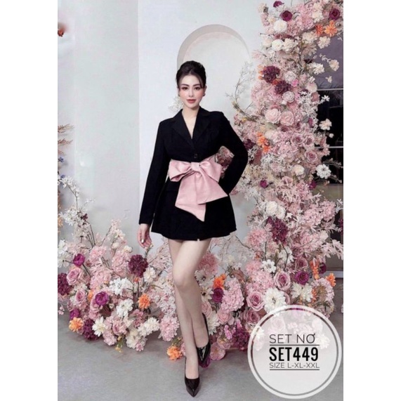 Set vest big size phối nơ từ 60kg-90kg