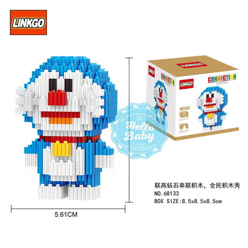 Combo 6 nhân vật xếp hình Doraemon và các bạn - Lego Doraemon