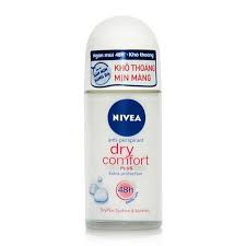 Lăn Khử Mùi Nữ Khô Thoáng Nivia Dry Comfort 50ml