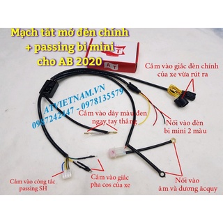 Mạch bật tắt đèn cho Airblade 2020 - 2023 + passing trợ sáng