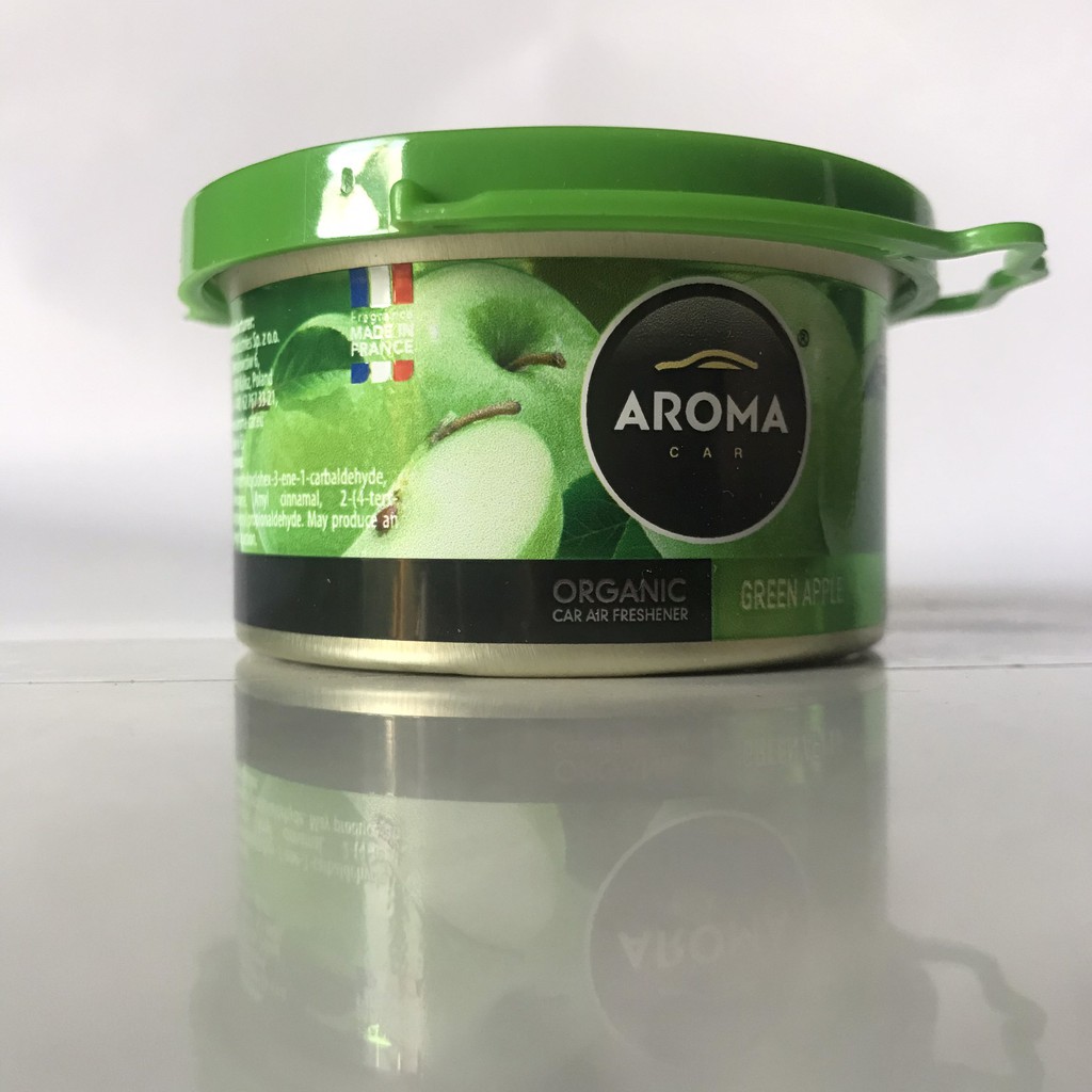 Hương Táo Xanh - Sáp thơm khử mùi nội thất ô tô Aroma Car Organic 40g