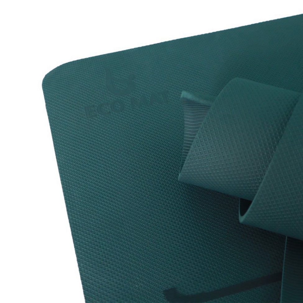 Thảm Tập Yoga S1ECO8MMDT ECO MAT [FREESHIP] Thảm Chất Liệu TPE Cao Su Định Tuyến Kèm Túi Dây và Đựng Cao Cấp Trend 2020