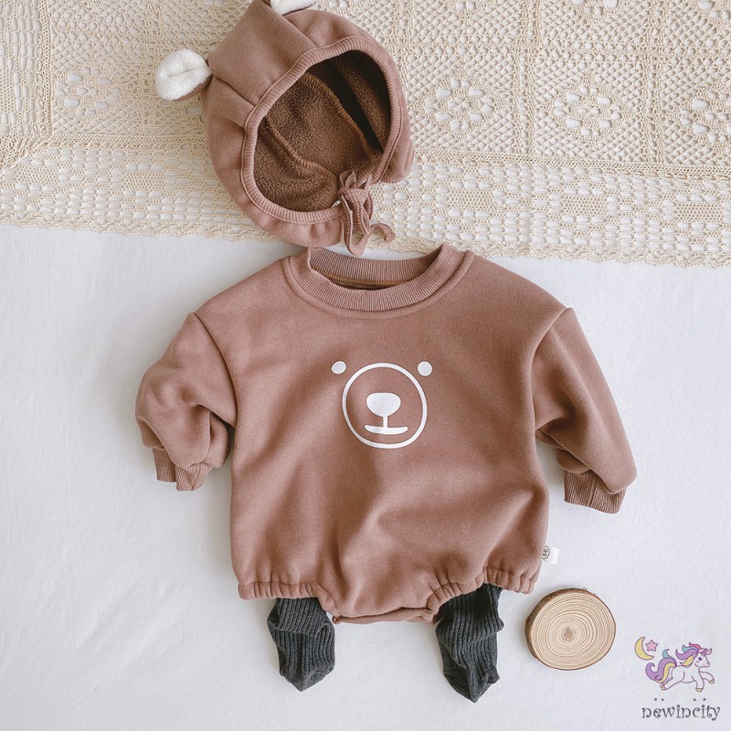 Áo liền thân + nón dễ thương cho bé