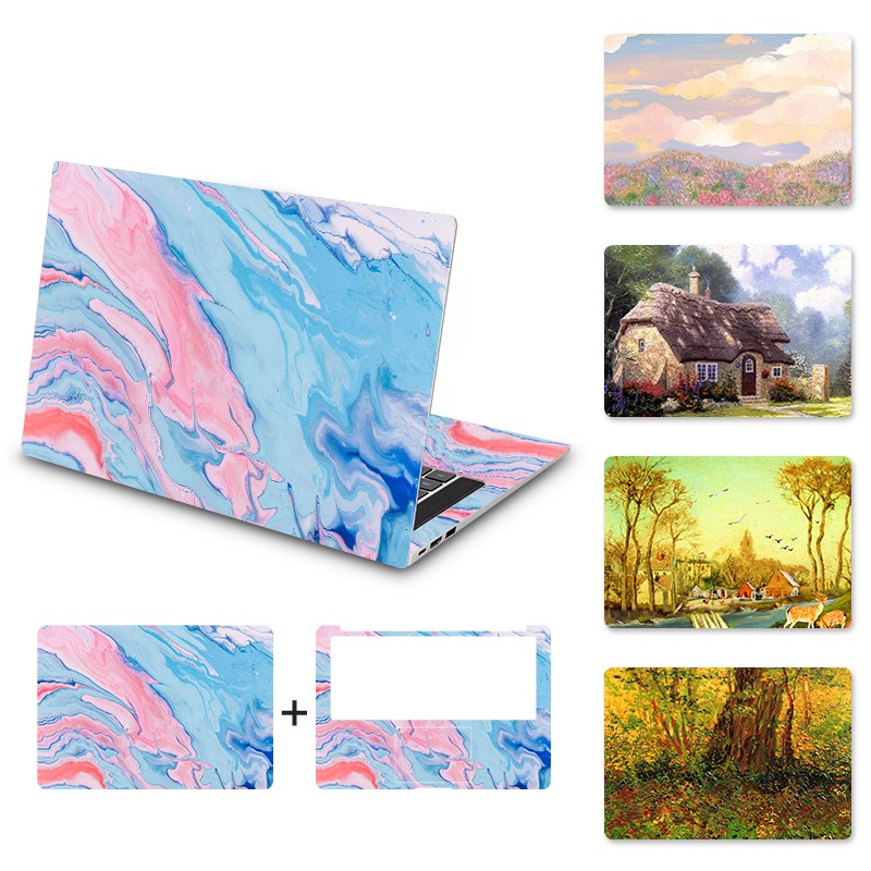 Miếng Dán Trang Trí Laptop Hình Phong Cảnh Sơn Dầu Cho 11 / 12 / 13 / 14 / 15 / 17 Inch
