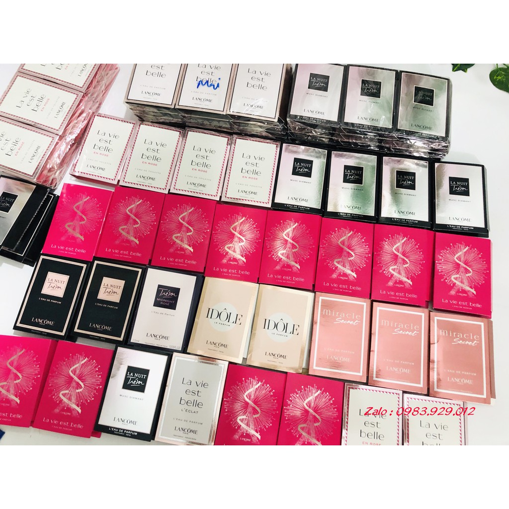 Mẫu thử Nước Hoa Vial Lancome các mùi