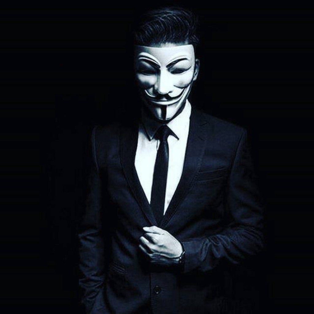 Mặt nạ Hacker Anonymous hóa trang màu trắng chất liệu an toàn