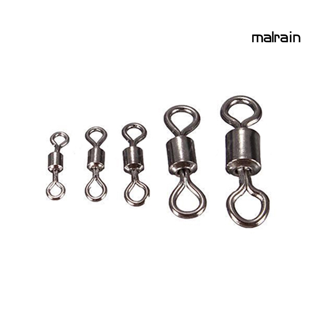 Bộ 100 Móc Câu Cá Xoay Được Bằng Hợp Kim Đồng