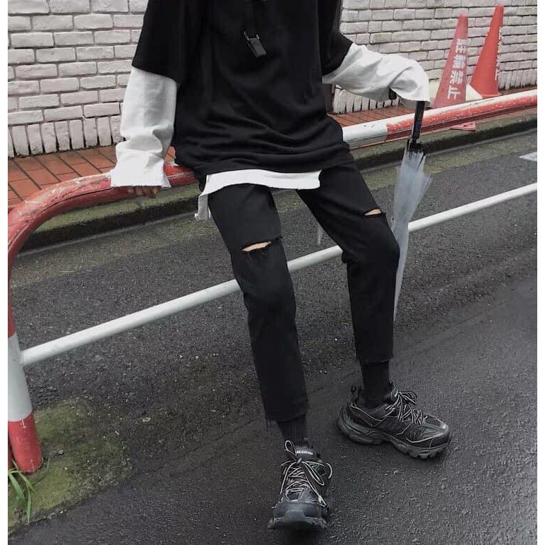 Quần jean nam hàn quốc quần baggy Mã 001 quần jeans màu đen cao cấp Kun Shop | BigBuy360 - bigbuy360.vn