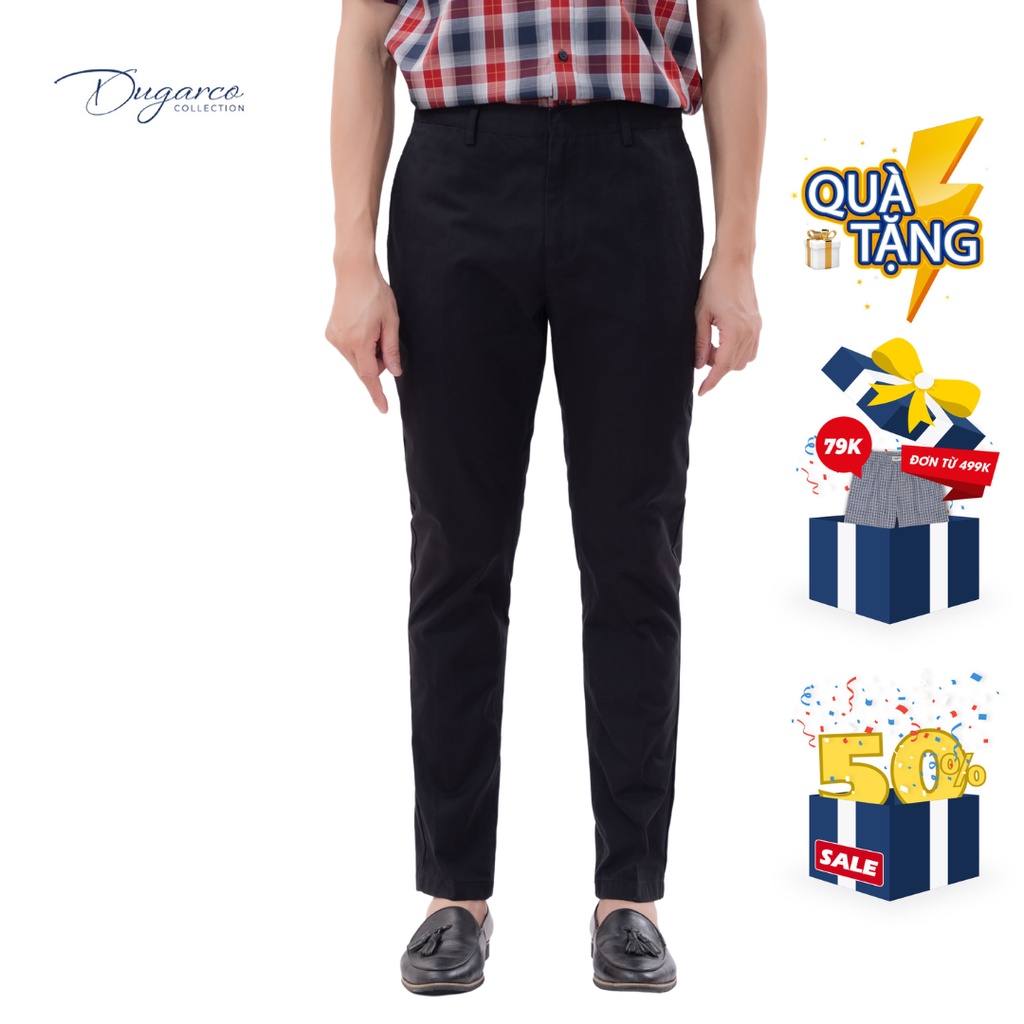 Quần kaki nam DUGARCO dáng âu công sở ống suông 71CM21099
