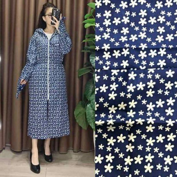 Áo choàng thô 2 lớp chống nắng kèm khẩu trang