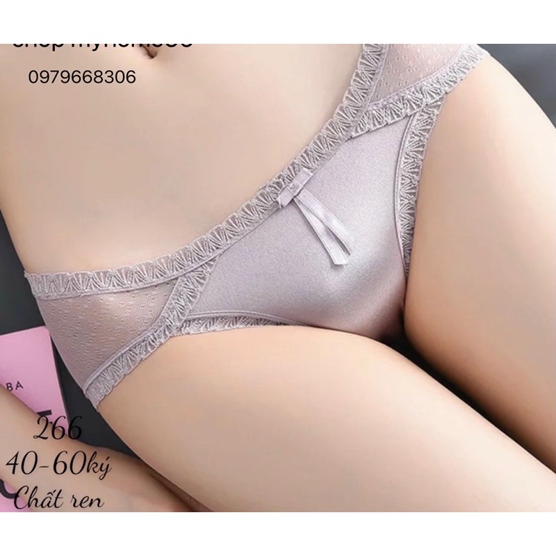 Quần lót ren phối lụa siêu sang chảnh 662 (lẻ1c)