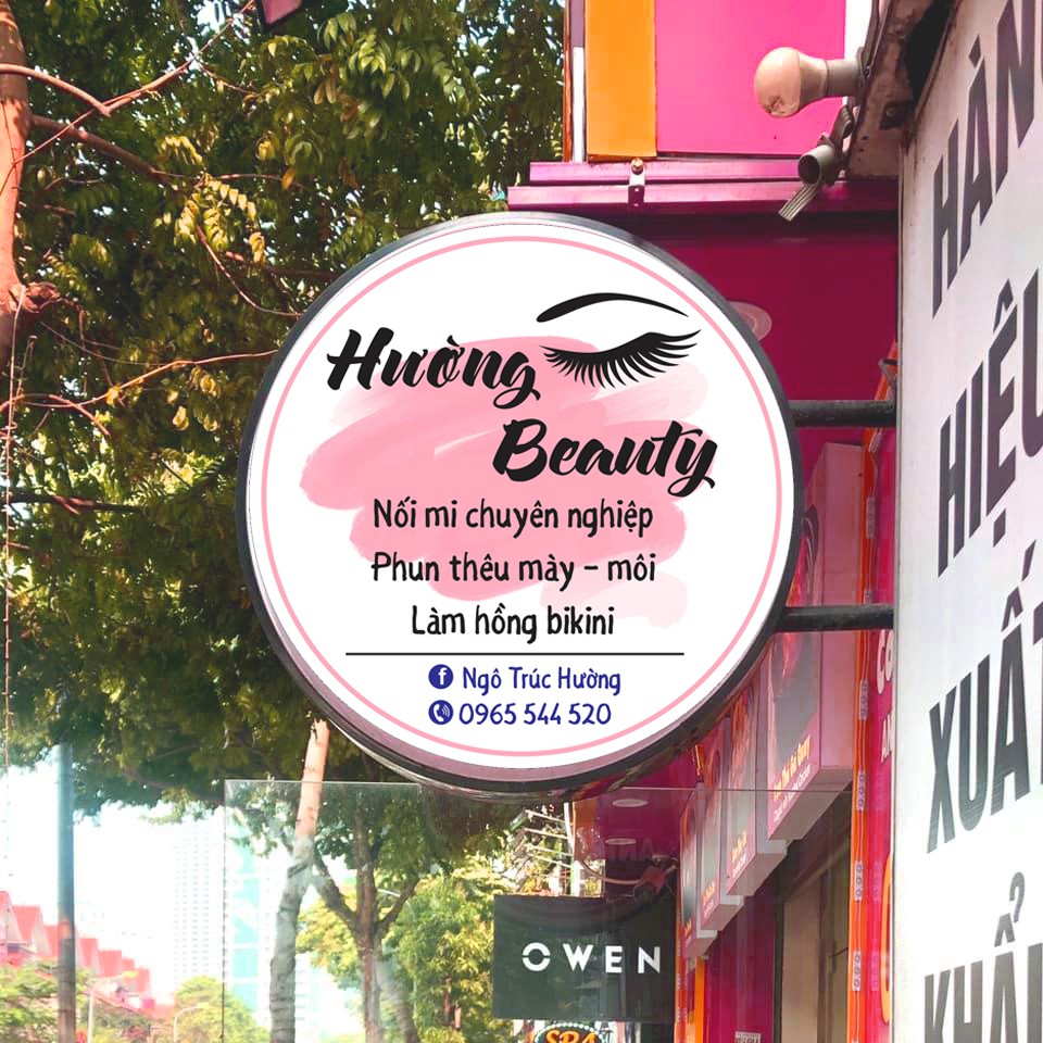 Hộp đèn quảng cáo hút nổi mica - Tròn