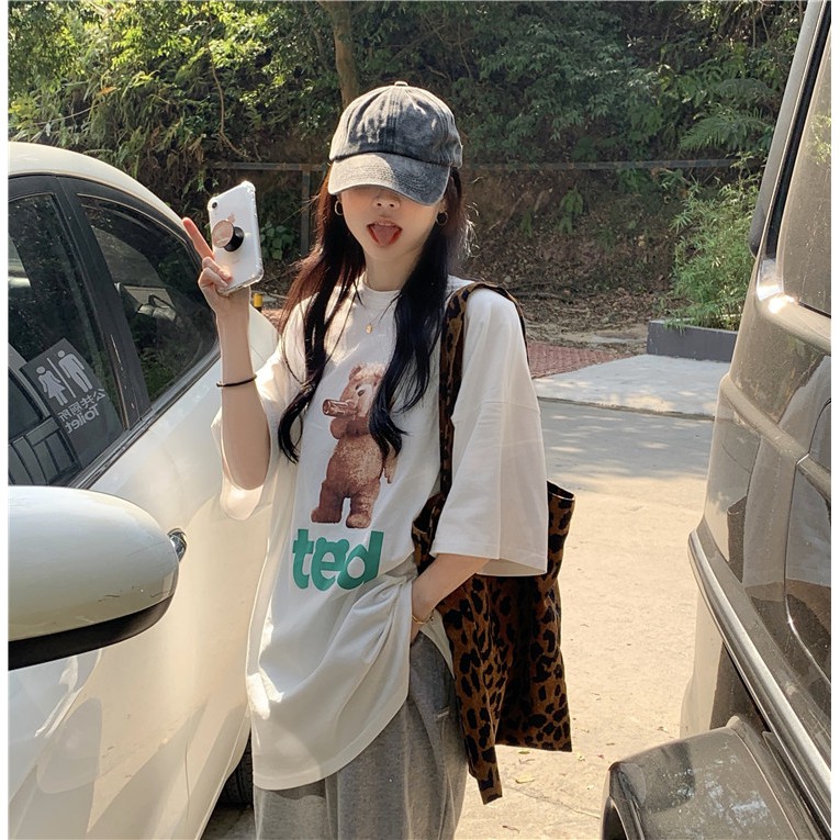 Áo thun nữ form rộng tay ngắn Emilyshop