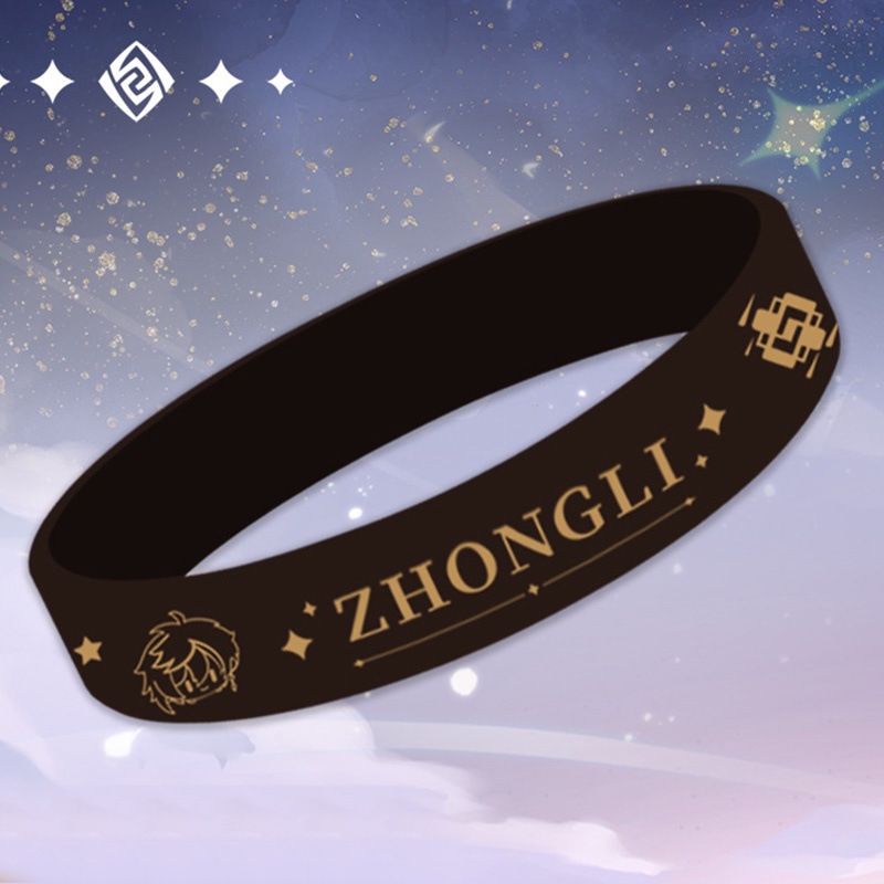 Vòng Tay Silicon Hóa Trang Game Genshin Impact Xiao Zhongli Keqing Hutao