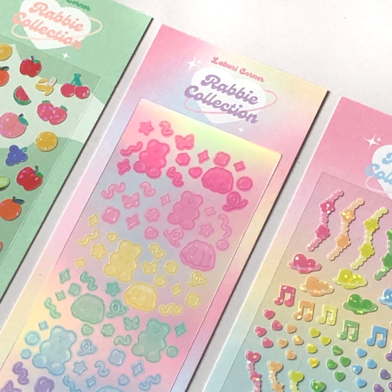 STICKER TRANG TRÍ RABBIE COLLECTION🐻CÁN LẤP LÁNH