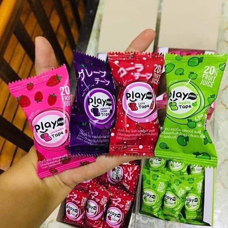 Kẹo cuộn Play More 21gr