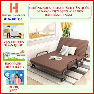 Giường Sofa Đa Năng Gấp Gọn Hàn Quốc, Giường Gấp Cá Nhân, Giường Xếp Thông Minh, Giương Gấp Khung Thép