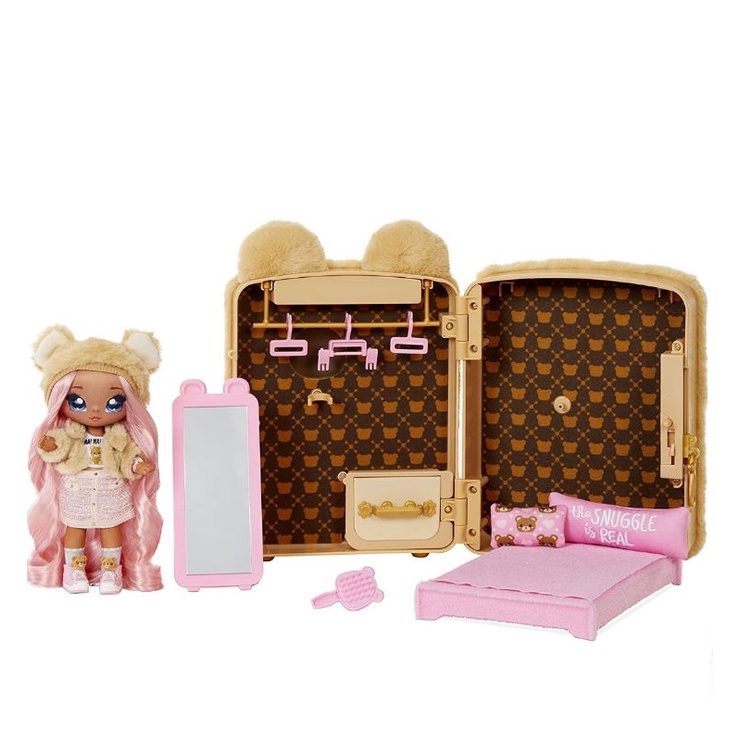 Búp bê na na surprise gấu nâu 3 trong 1